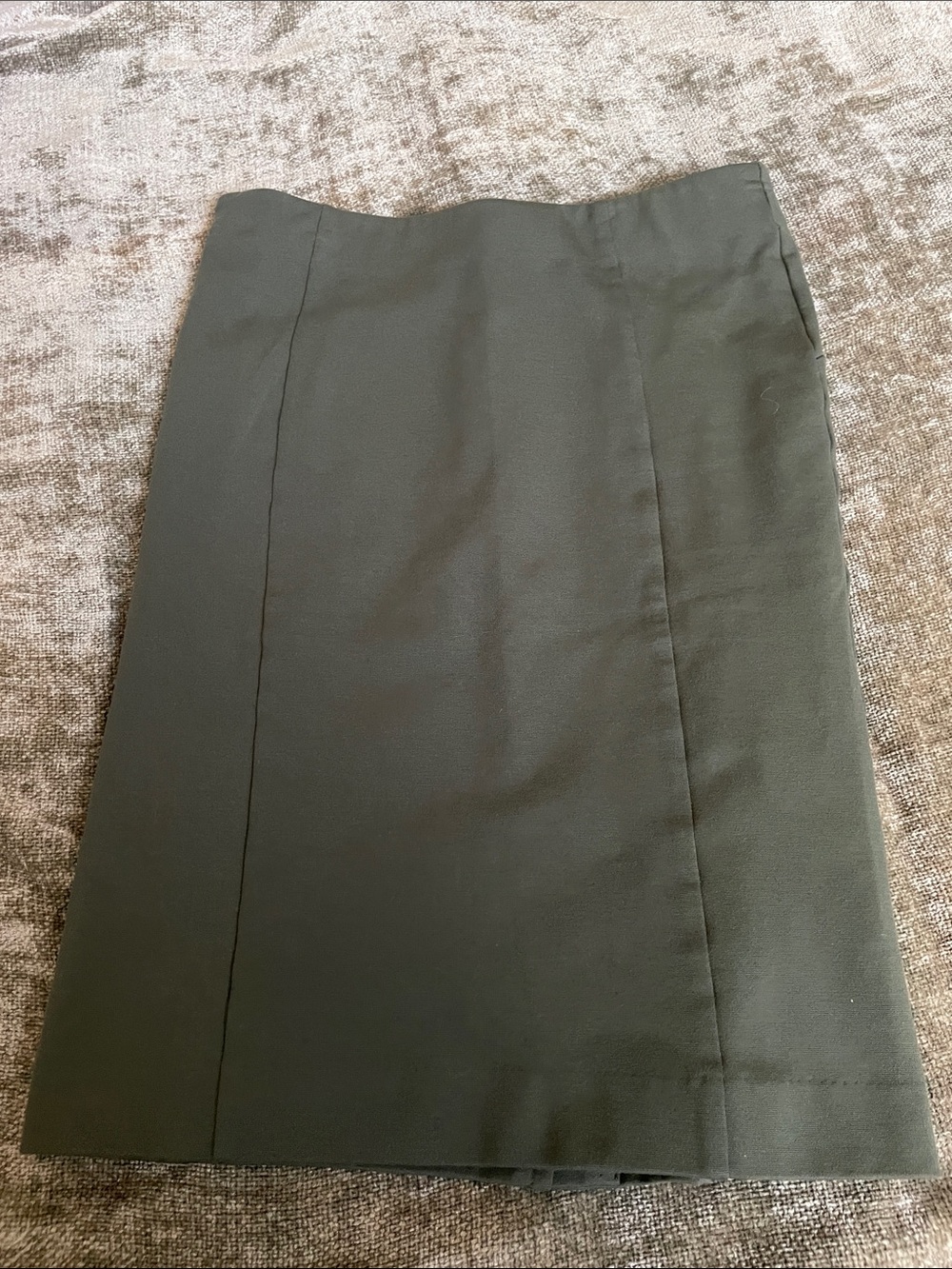 Ann Taylor Olive Green Pencil Skirt - Tailored Office Silhouette